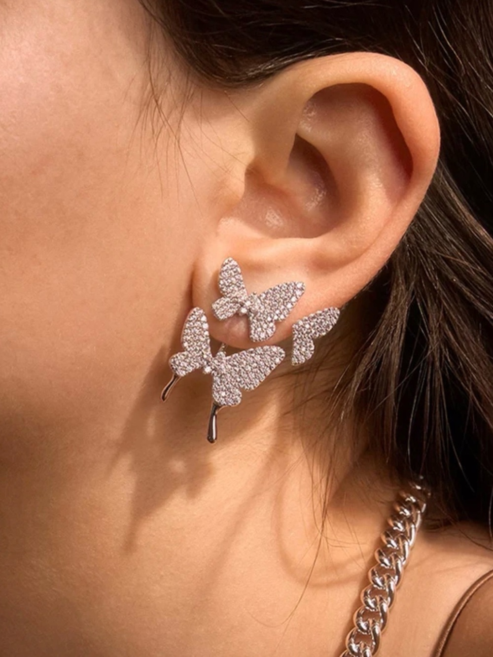 HEFANG -  BUTTERFLY DREAM EARRINGS/CLIPS.